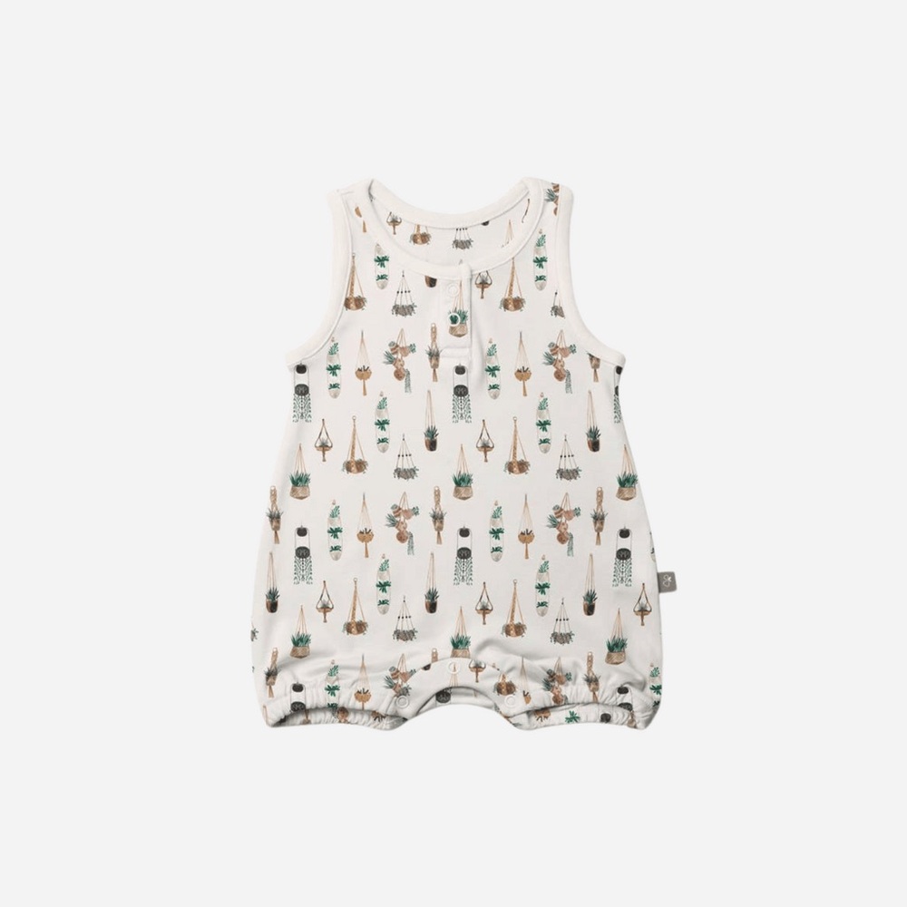 Guomi guomikids Macrame Romper sz 3-6m nwt